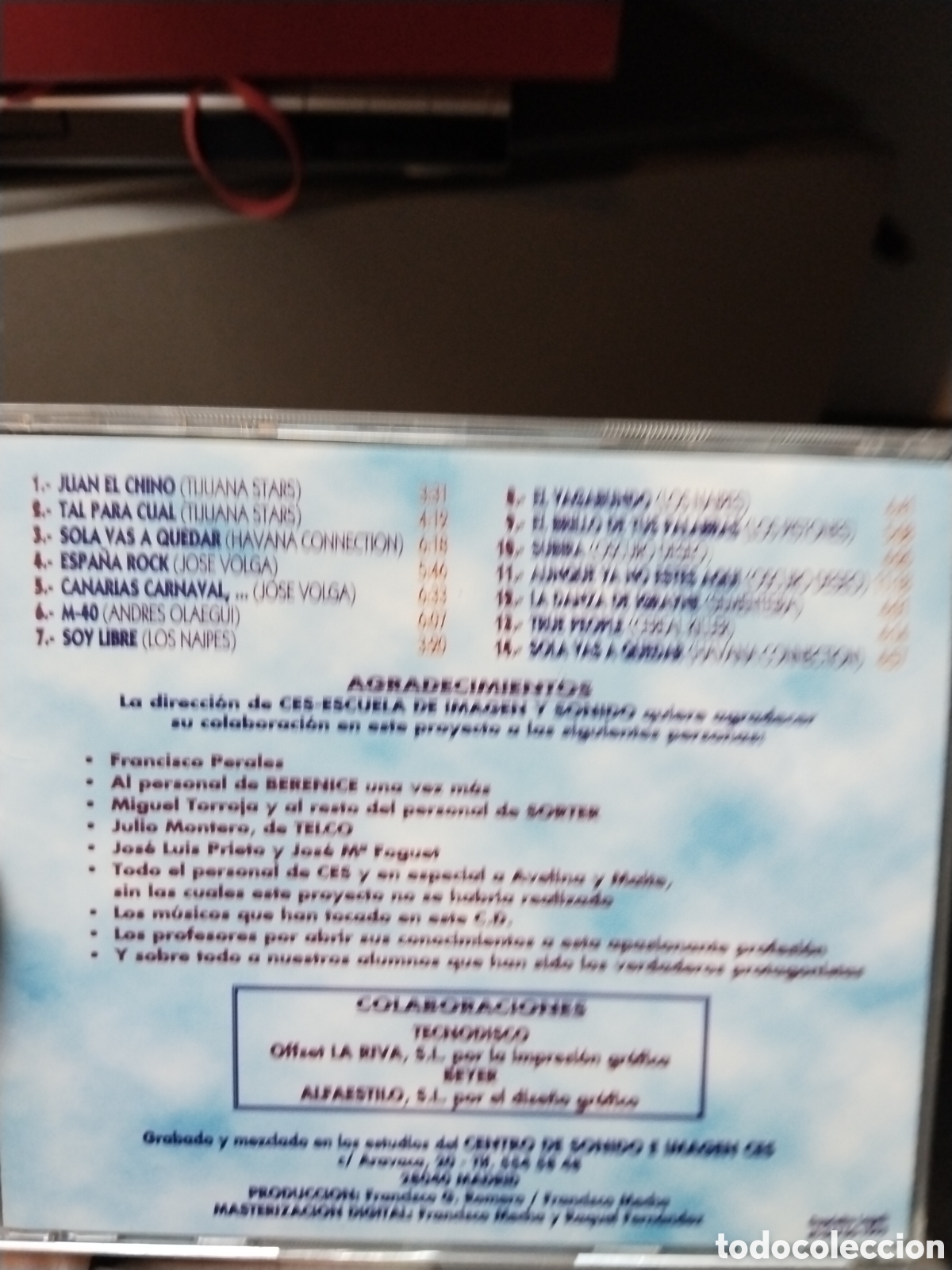 CDs de m&uacute;sica: Ces vol 1/1995 14 temas - Foto 2