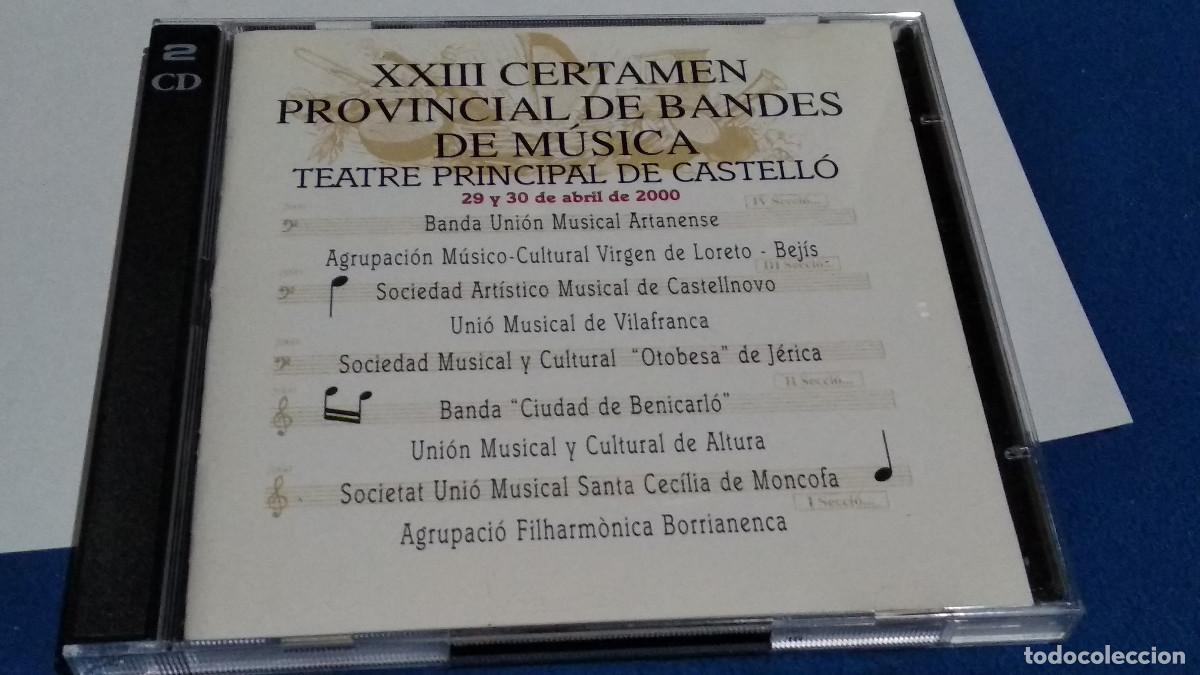 CDs de m&uacute;sica: XXIII CERTAMEN PROVINCIAL DE BANDES DE M&Uacute;SICA / TEATRE PRINCIPAL DE CASTELL&Oacute; ABRIL 2000 - 2X CD