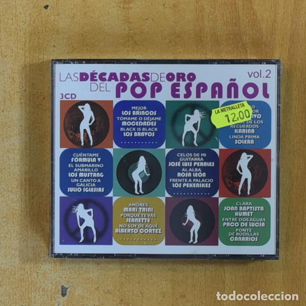 CDs de m&uacute;sica: VARIOS - LAS DECADAS DE ORO DEL POP ESPANOL VOL 2 - 3 CD - Foto 2