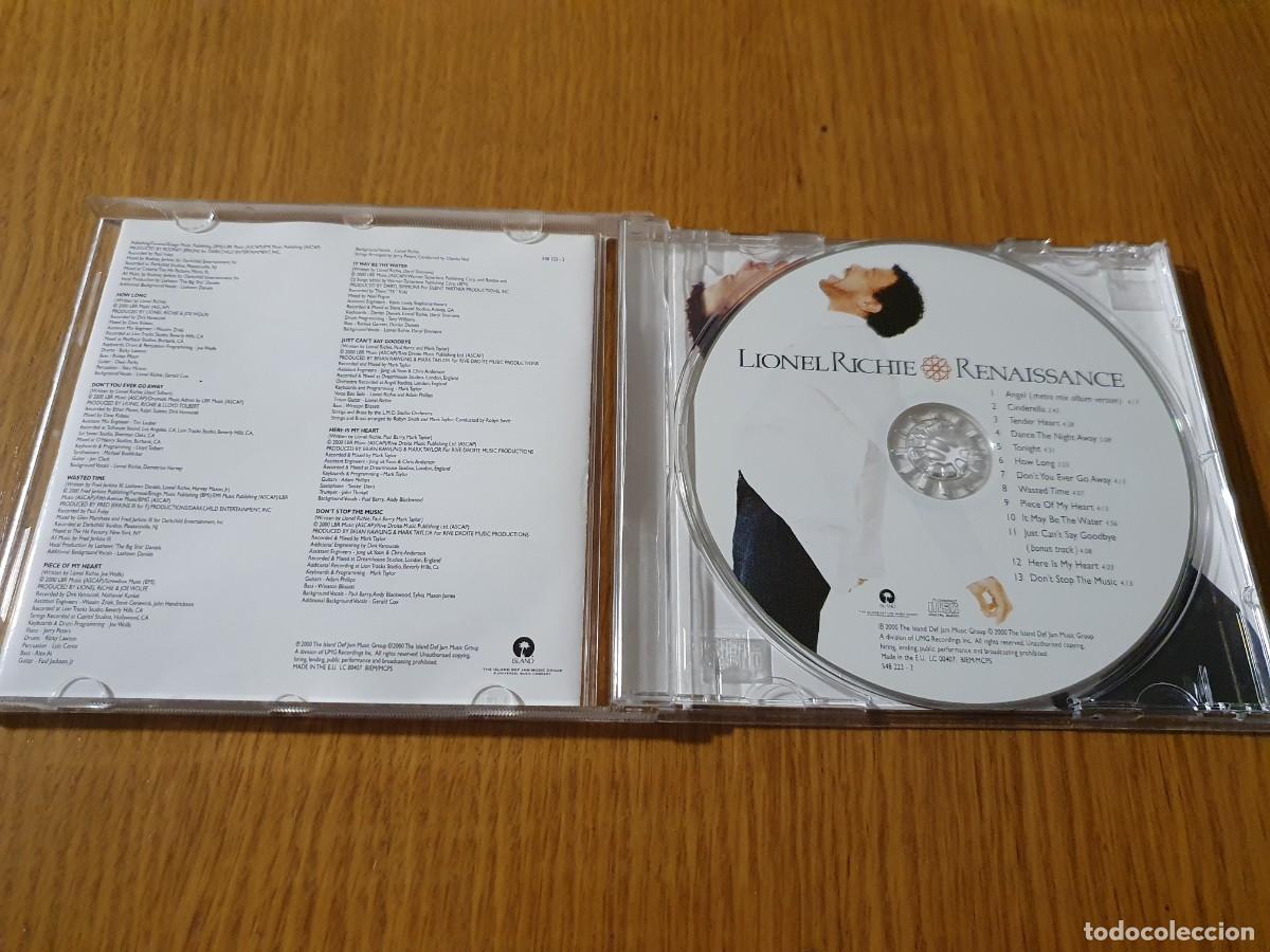 CDs de m&uacute;sica: CD LIONEL RICHIE - RENAISSANCE&nbsp; - 2000 - Foto 2