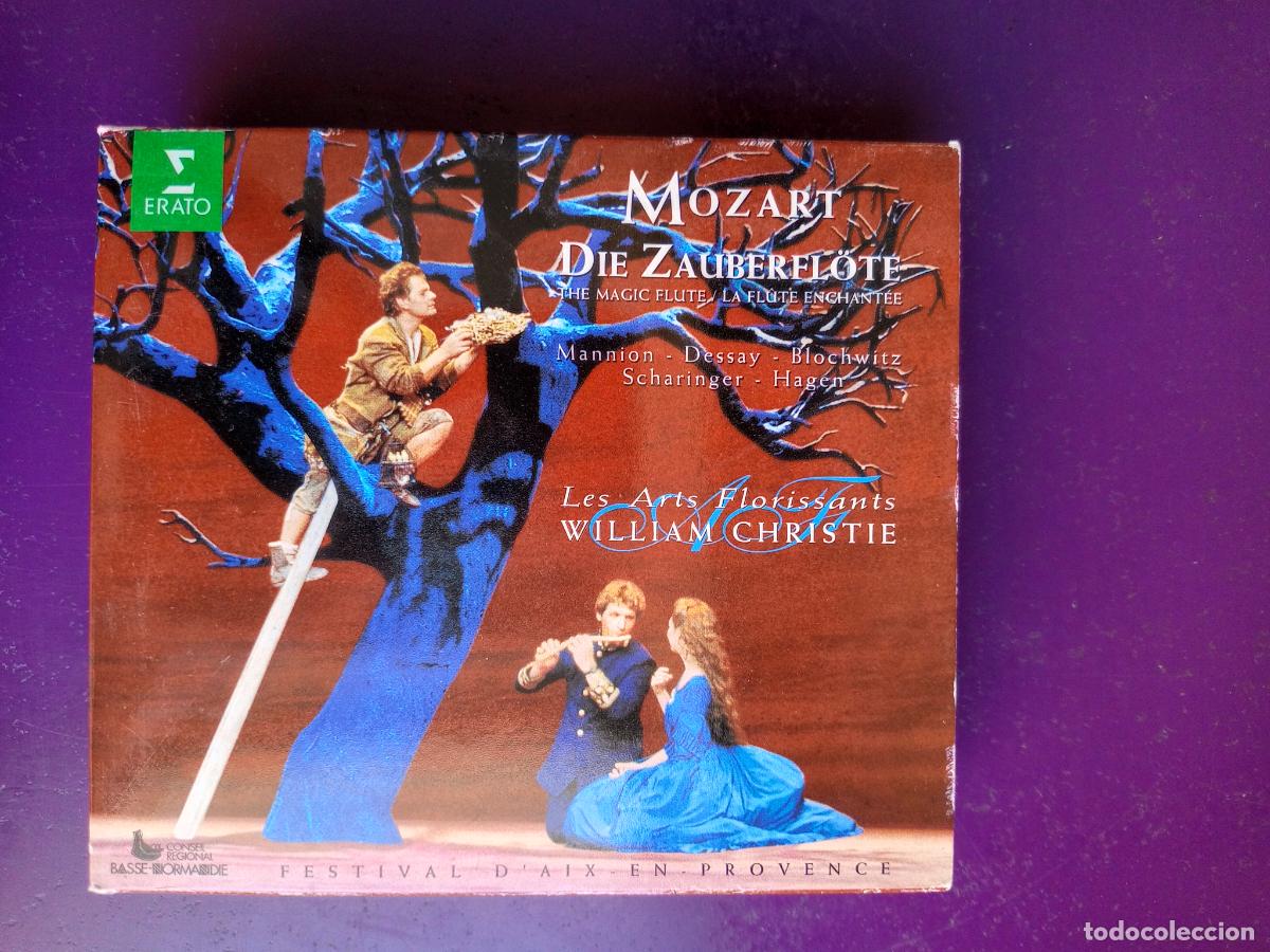 CDs de m&uacute;sica: MOZART - LA FLAUTA MAGICA - DOBLE CD ERATO 1996 - OPERA CLASICA - Mannion, Dessay, Blochwitz -