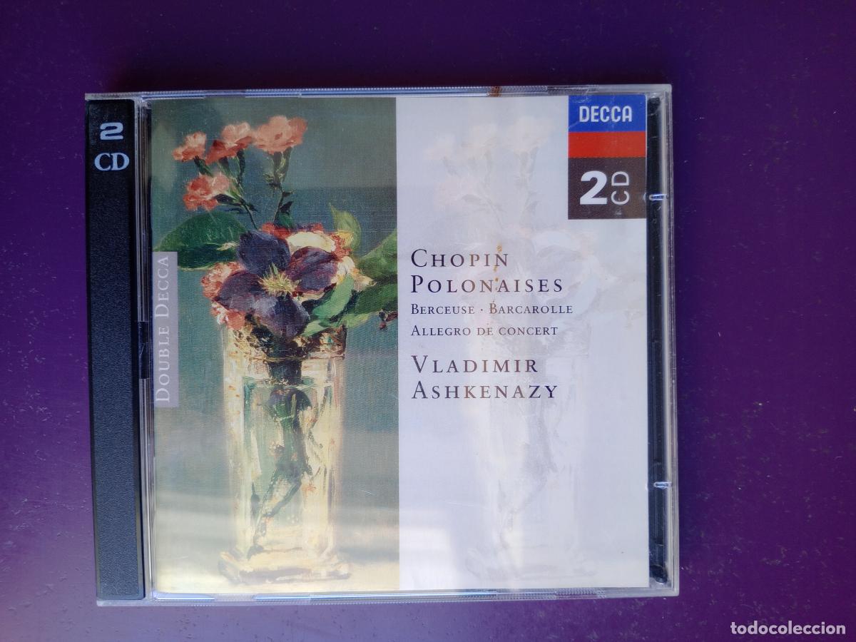 CDs de m&uacute;sica: Chopin &ndash; Vladimir Ashkenazy &ndash; Polonaises - DOBLE CD DECCA 1996 - MUY POCO USO