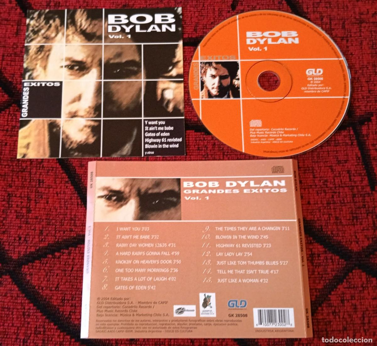 CDs de m&uacute;sica: BOB DYLAN ** Grandes Exitos Vol. 1 ** CD 2004 ARGENTINA - Foto 1