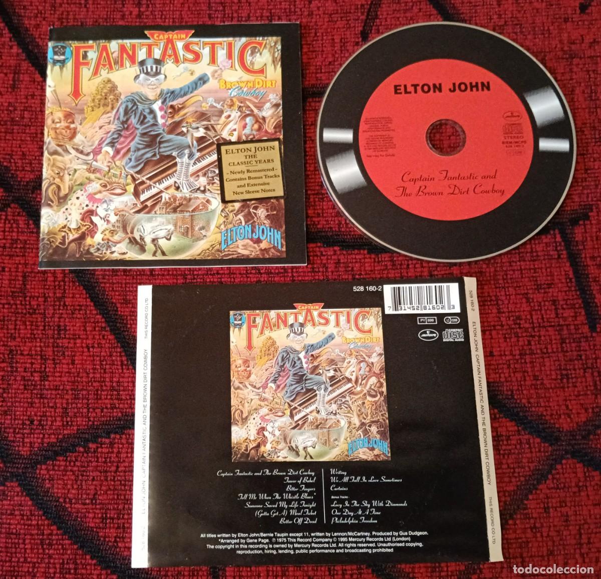 CDs de m&uacute;sica: ELTON JOHN ** Captain Fantastic And The Brown Dirt Cowboy ** CD REEDICION 1995 UK