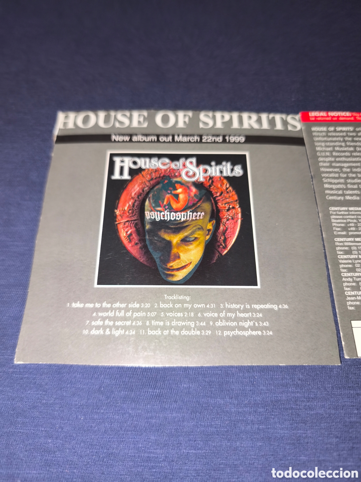 CDs de m&uacute;sica: House of Spirits Psychosphere Promo