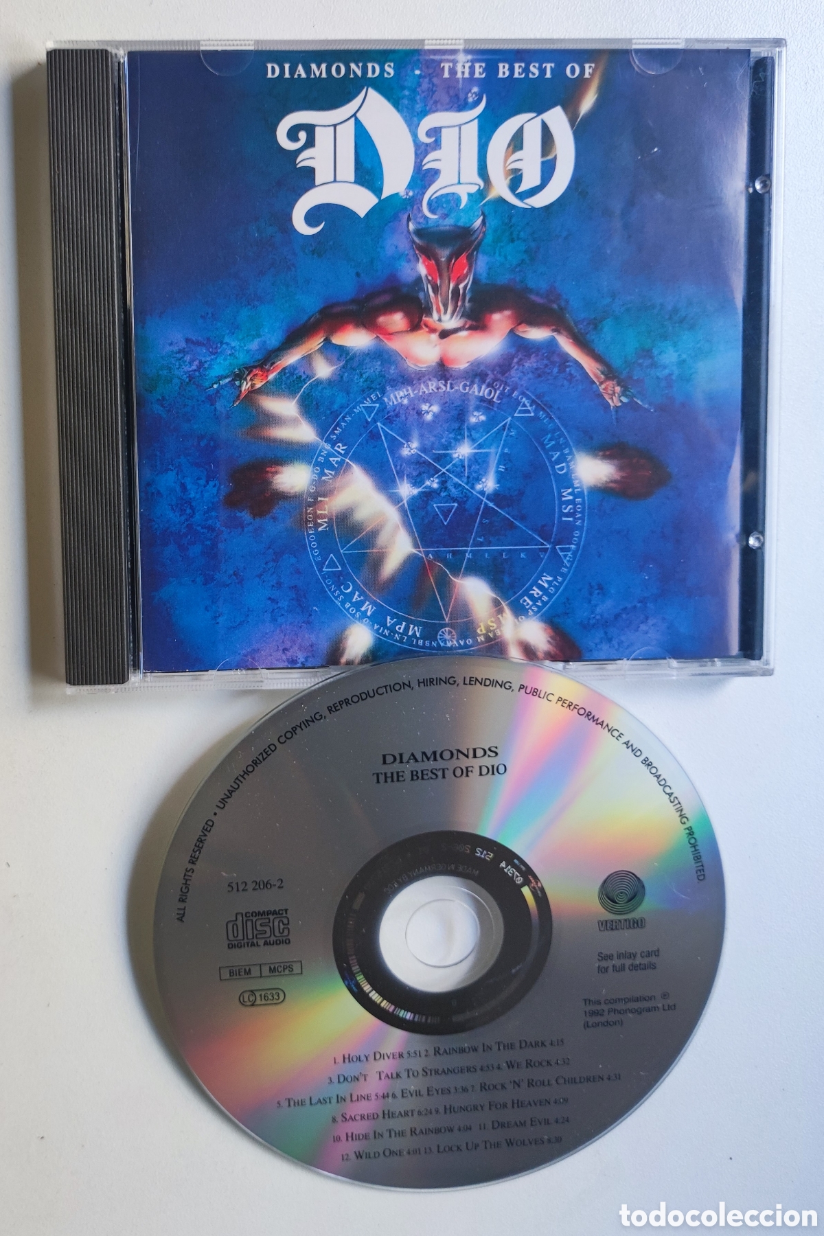 CDs de m&uacute;sica: CD 1992 - DIO / DIAMONDS - THE BEST OF DIO / CD VERTIGO 1992