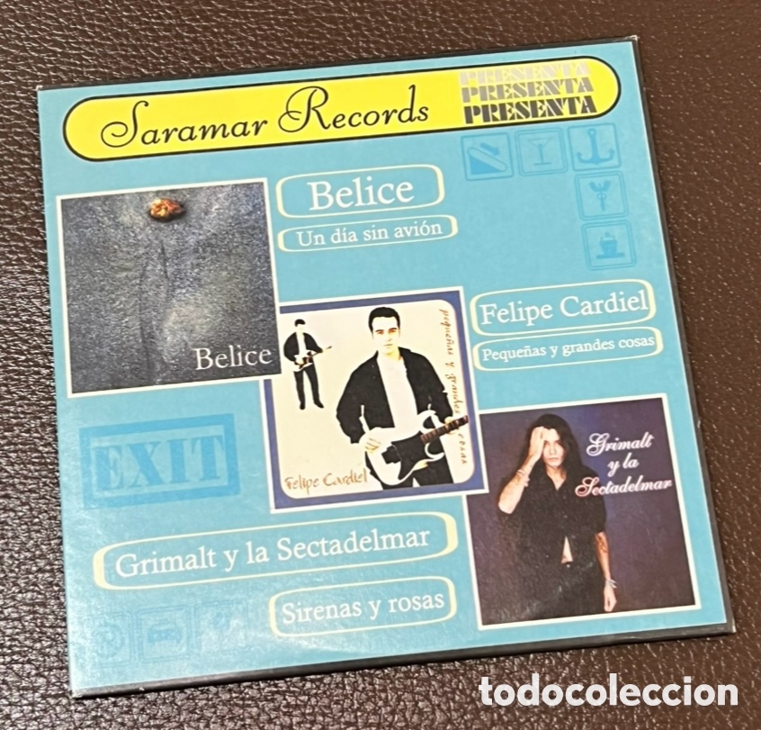 CDs de m&uacute;sica: CD Promocional. Belice. &ldquo;Un d&iacute;a sin avi&oacute;n&rdquo;. Saramar Records. 2000.