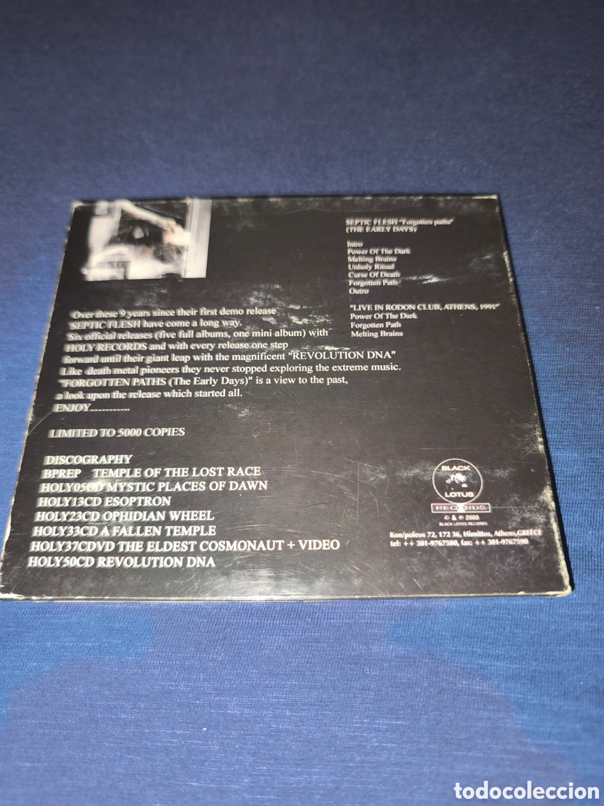 CDs de m&uacute;sica: Septic Flesh Forgotten Paths - Foto 2