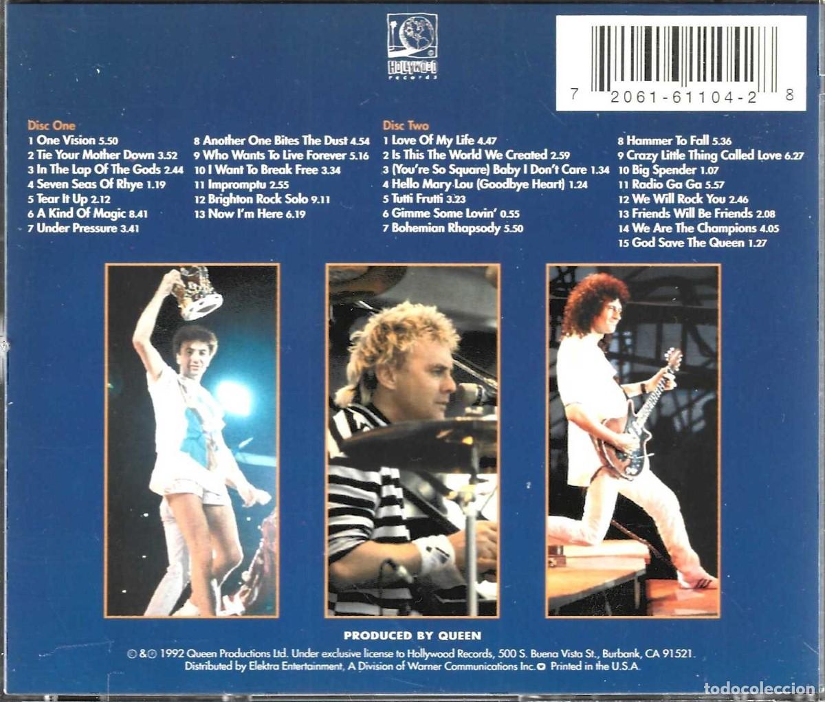 CDs de m&uacute;sica: QUEEN LIVE AT WEMBLEY&acute;86 (2 CDS) - Foto 2