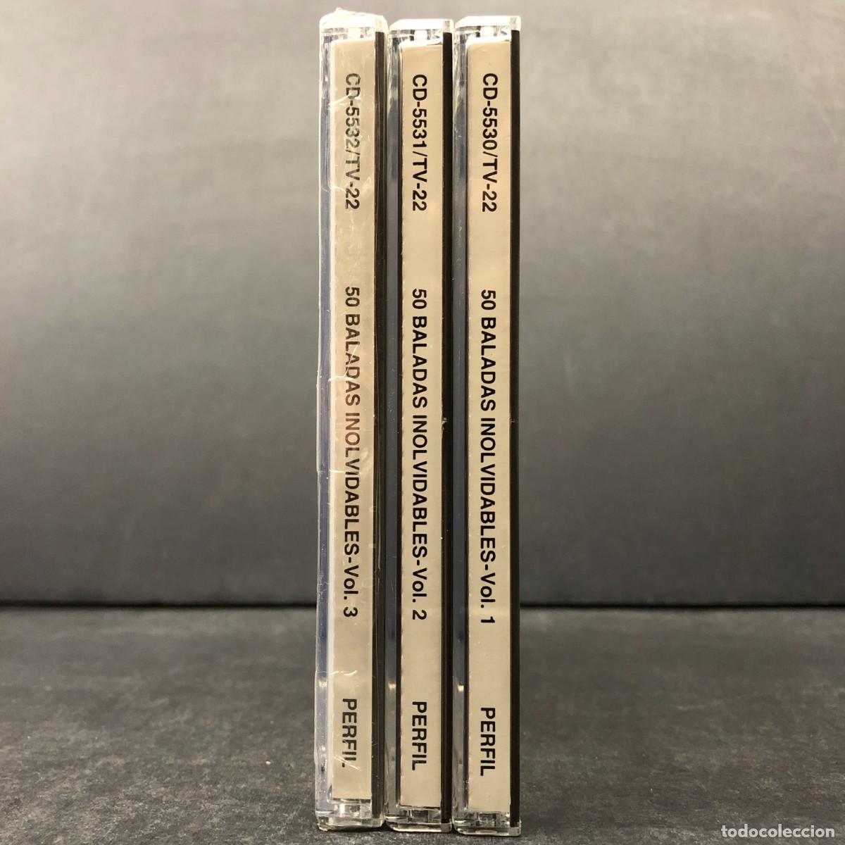 CDs de m&uacute;sica: CD - 50 BALADAS INOLVIDABLES - VOL I, II & III - PERFIL / 1213