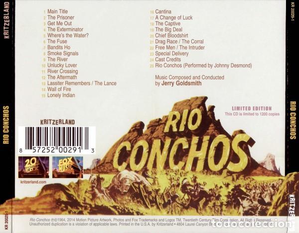 CDs de m&uacute;sica: Jerry Goldsmith &ndash; Rio Conchos - Foto 2