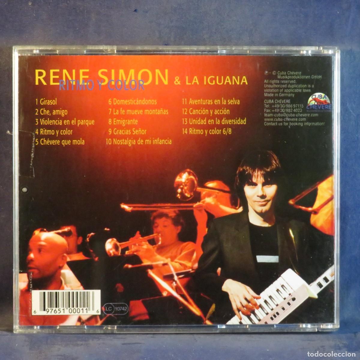 CDs de m&uacute;sica: REN&Eacute; SIM&Oacute;N Y LA IGUANA - RITMO Y COLOR - CD - Foto 2
