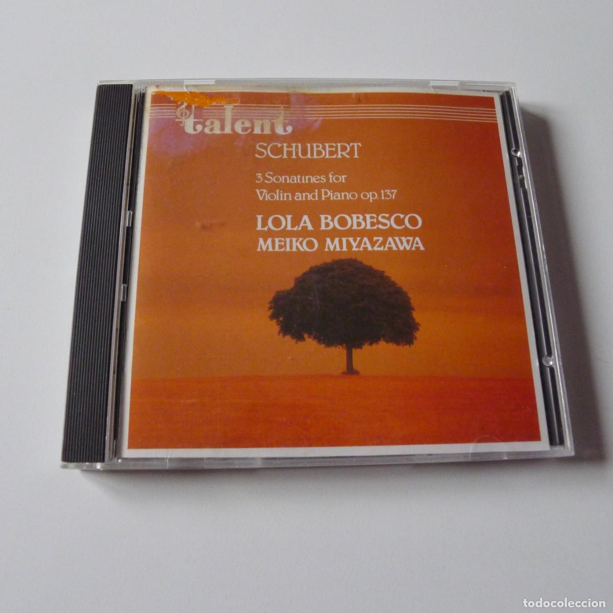 CDs de m&uacute;sica: Schubert , Lola Bobesco , Meiko Miyazawa &ndash; 3 Sonatines For Violin And Piano Op. 137 CD
