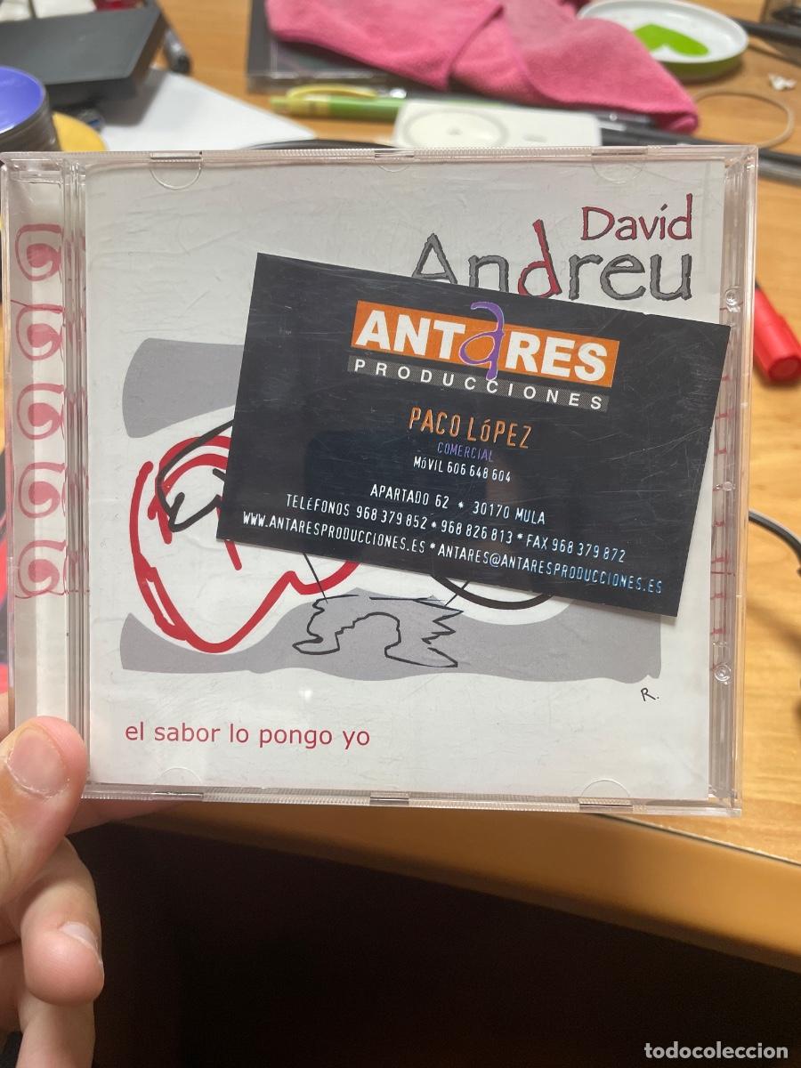 CDs de m&uacute;sica: David Andreu el sabor lo pongo yo