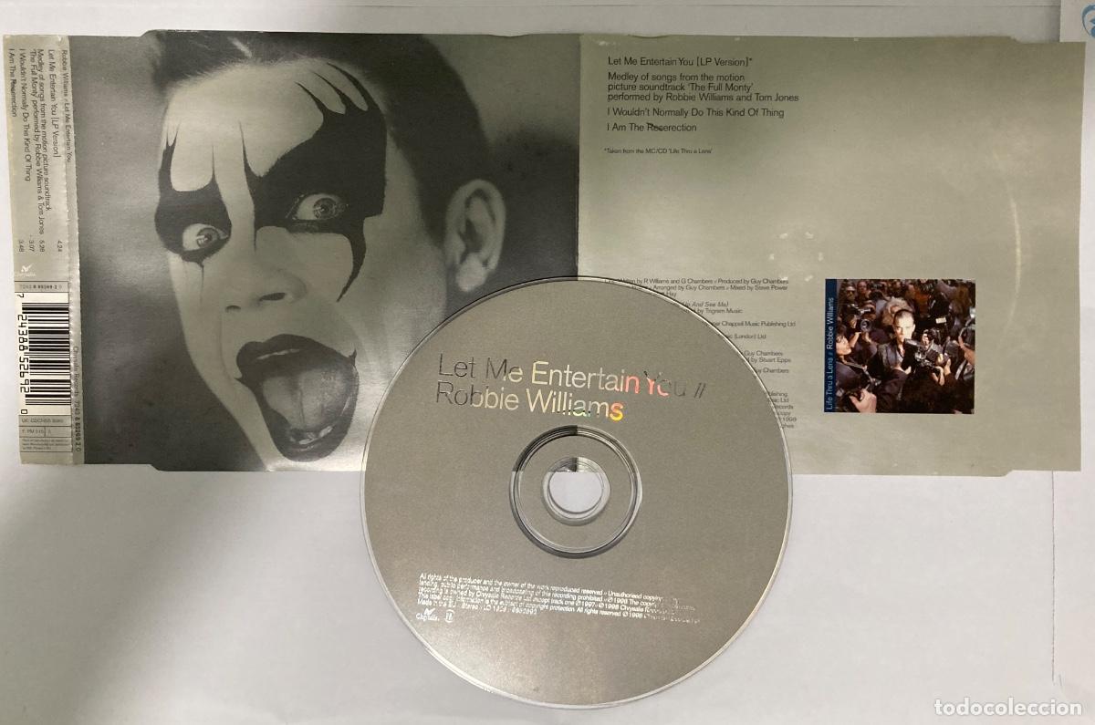 CDs de m&uacute;sica: Robbie Williams Let Me Entertain You CD promo promocional