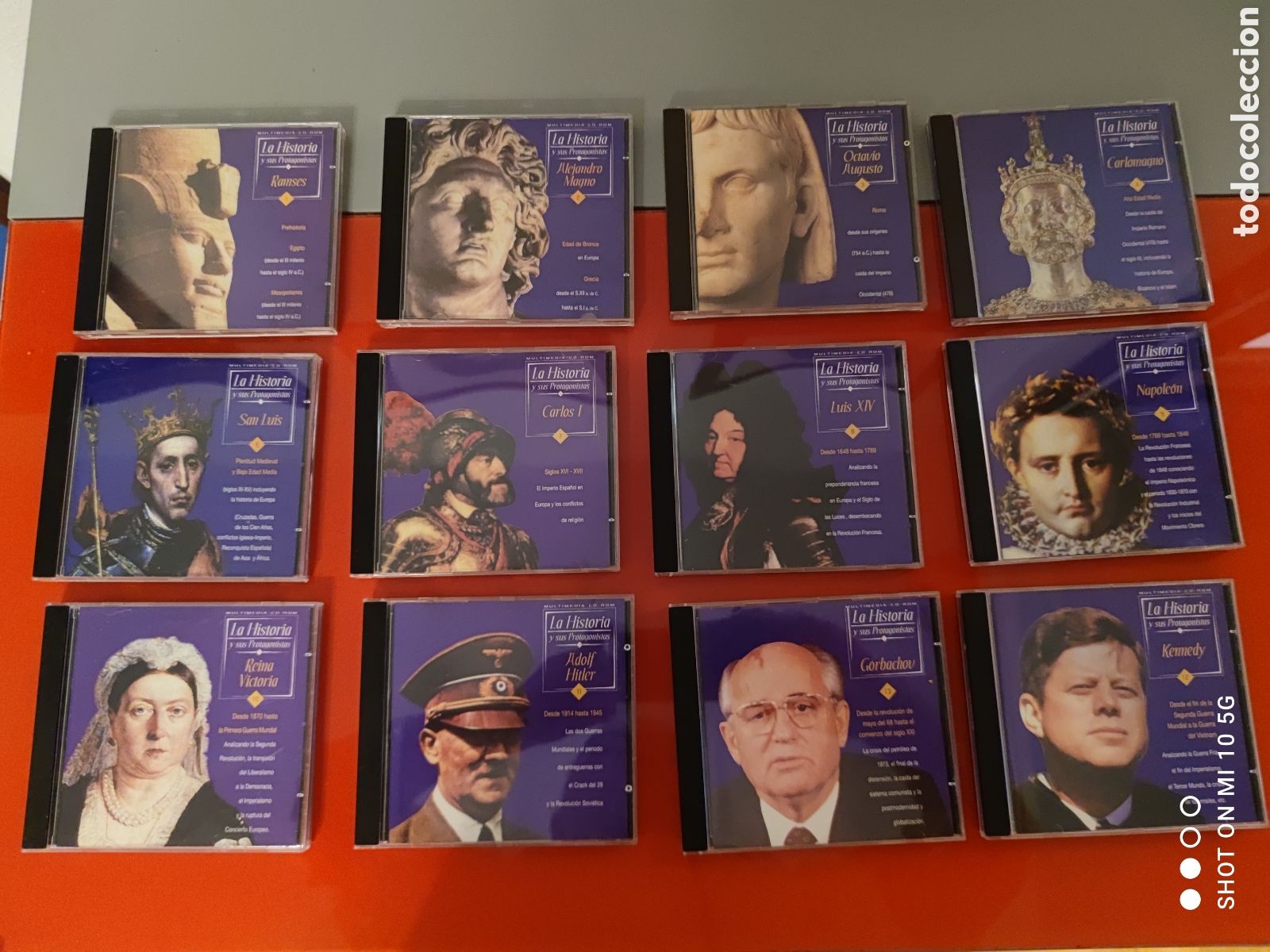CDs de m&uacute;sica: Lote 12 CD-ROM &rdquo;La Historia y sus protagonistas&rdquo;