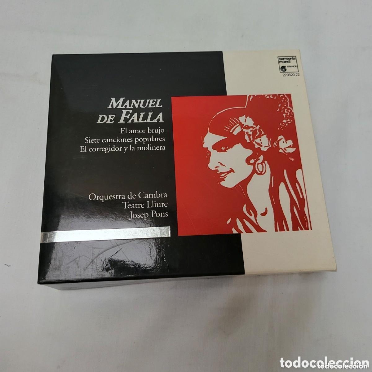CDs de m&uacute;sica: Estuche 3 CD y libreto. Manuel de Falla, Orchestra de Cambra, Teatro Lliure, Dir. Josep Pons.
