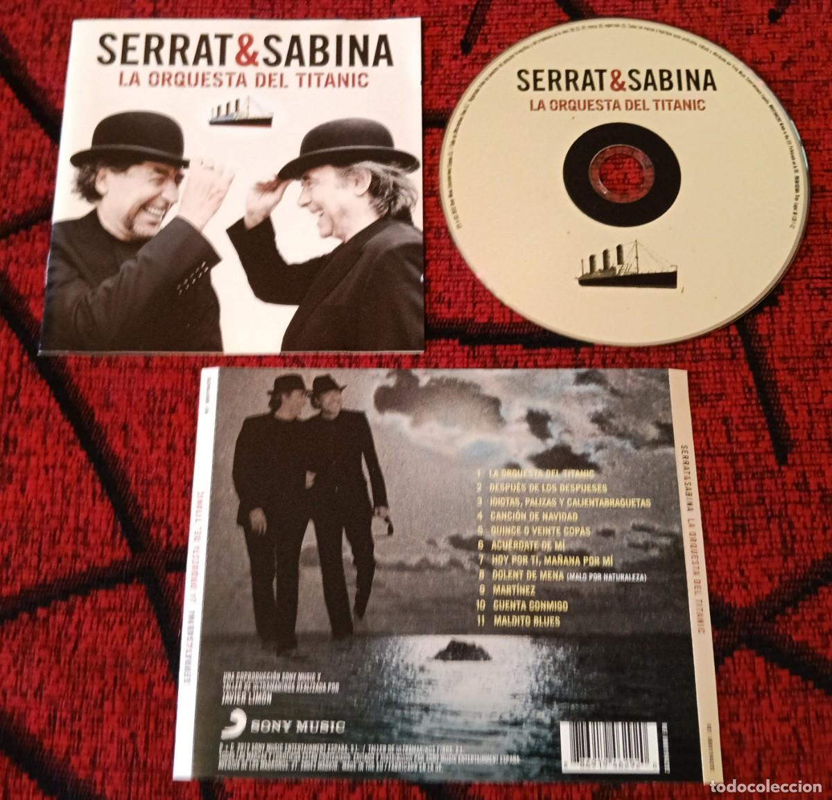 CDs de m&uacute;sica: JOAN MANUEL SERRAT & JOAQUIN SABINA ** La Orquesta Del Titanic ** CD 2012
