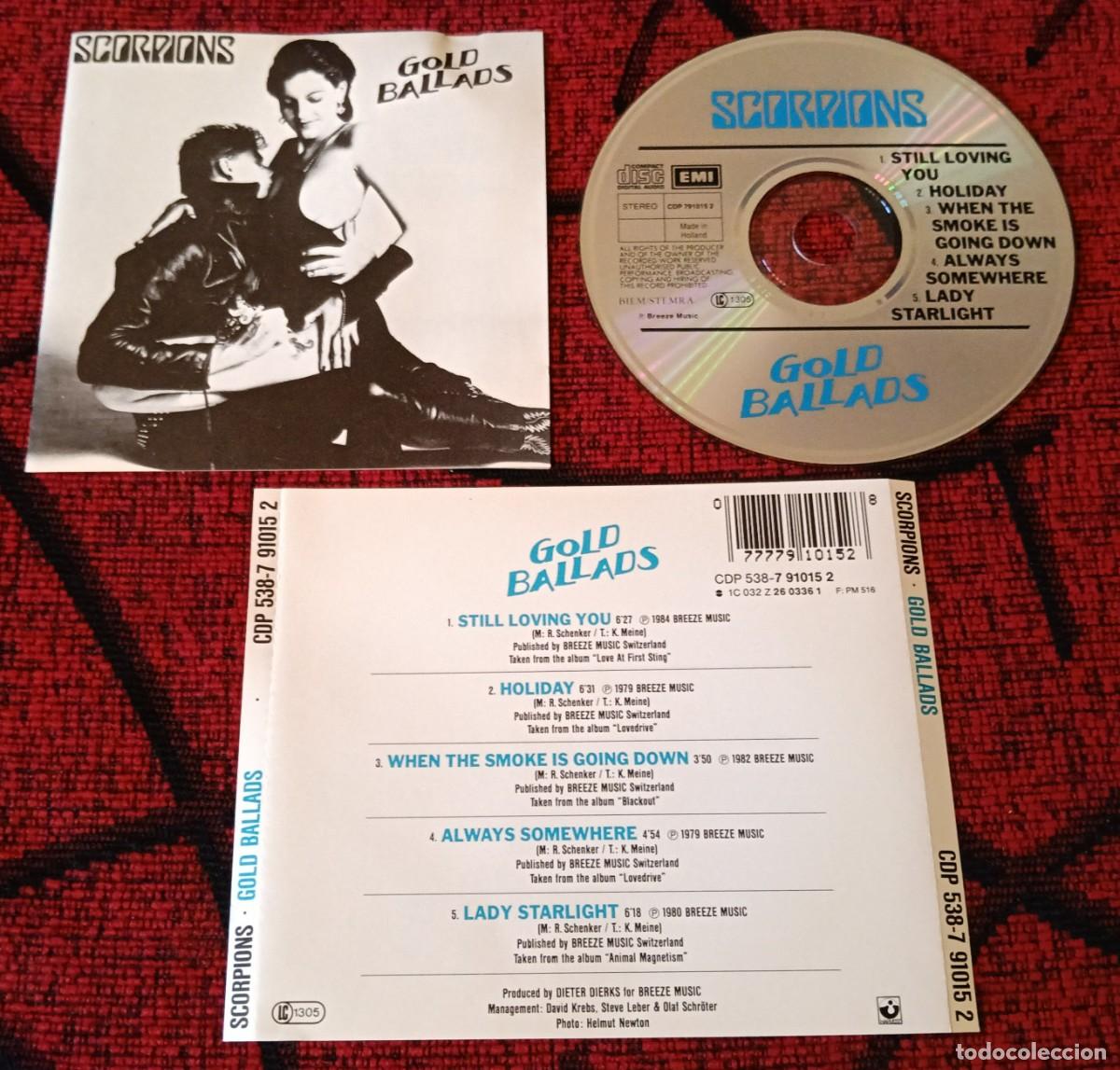 CDs de m&uacute;sica: SCORPIONS ** Gold Ballads ** CD HOLANDA - Foto 1