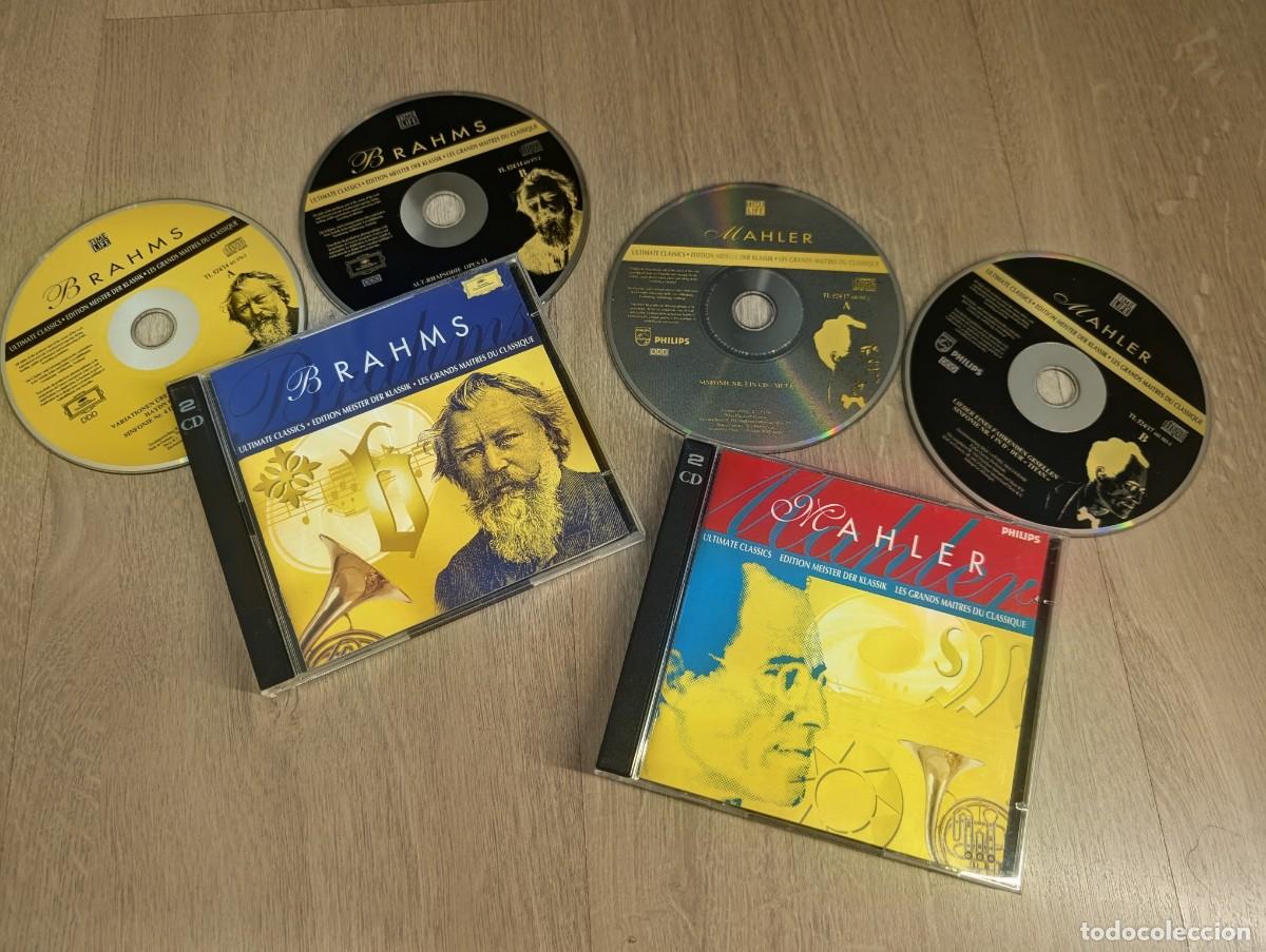 CDs de m&uacute;sica: LOTE DE 2 CD&acute;S DOBLES DE MUSICA CLASICA - TOTAL 4 CD - DE BRAHMS - ULTIMATE CLASSICS Y DE MAHLER .