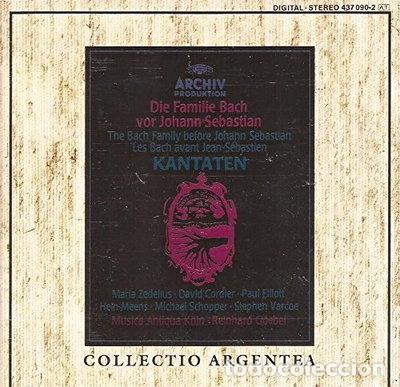 CDs de m&uacute;sica: Die Familie Bach vor Johann Sebastian - Kantaten- 0028943709026