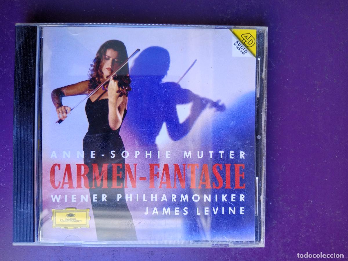 CDs de m&uacute;sica: Anne-Sophie Mutter, FILARM VIENA, James Levine &ndash; Carmen-Fantasie - CD DEUTSCHE 1993 - POCO USO