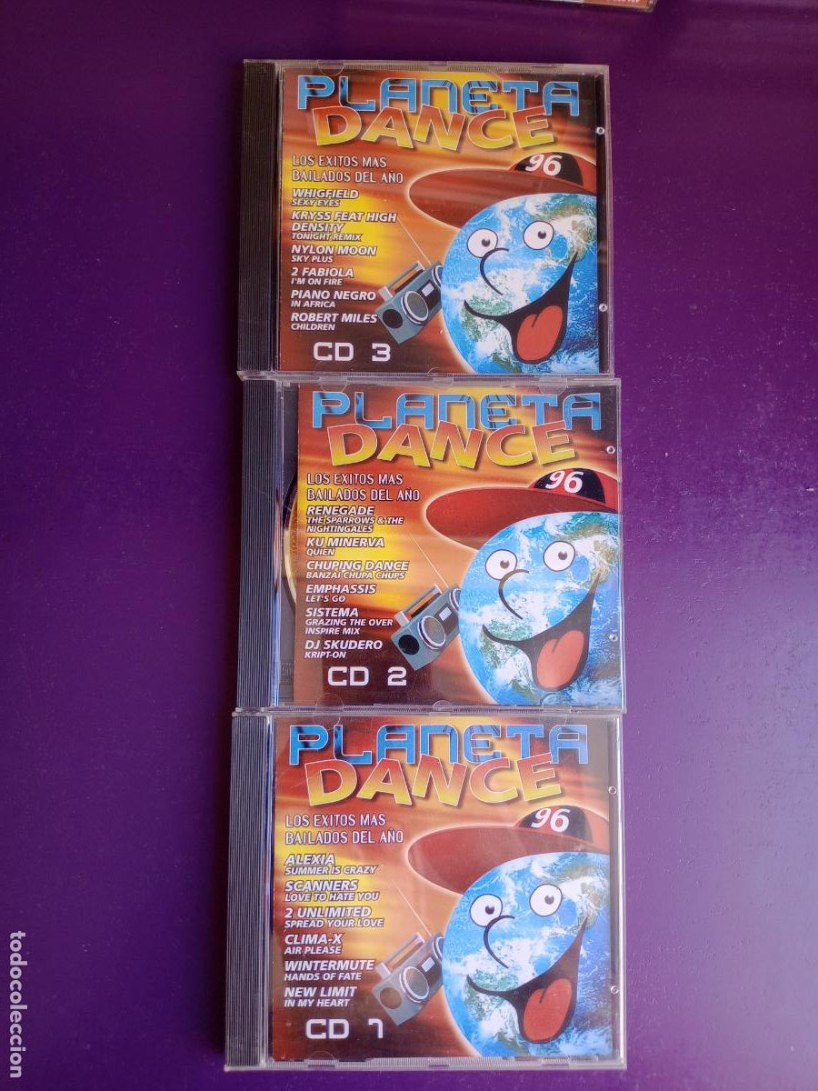 CDs de m&uacute;sica: Planeta Dance 96 - TRIPLE CD BIT 1996 - ACID, HOUSE, ELECTRONICA, TRANCE - 30 TEMAS