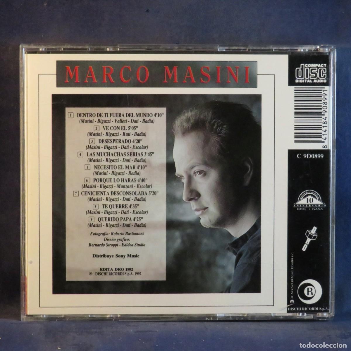 CDs de m&uacute;sica: MARCO MASINI &ndash; MARCO MASINI - CD - Foto 2