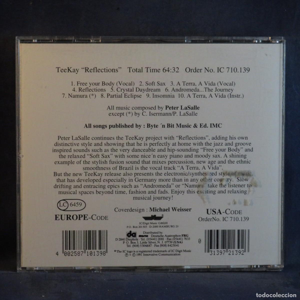 CDs de m&uacute;sica: TEEKAY FEATURING PETER LASALLE &ndash; REFLECTIONS - CD - Foto 2