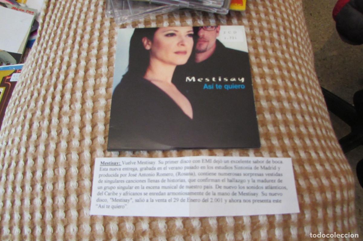 CDs de m&uacute;sica: Mestisay &ndash; Asi Te Quiero CD SINGLE CADENA 100