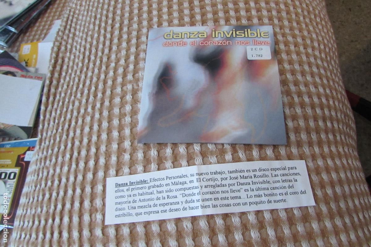 CDs de m&uacute;sica: Danza Invisible &ndash; Donde El Coraz&oacute;n Nos Lleve CD SINGLE CADENA 100