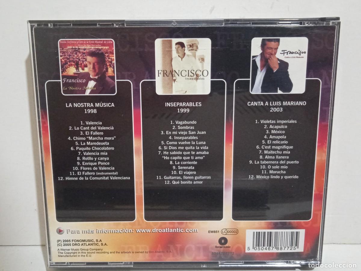 CDs de m&uacute;sica: Francisco - Discografia Basica - 3 x CD - Fatbox - 2005 - Foto 2