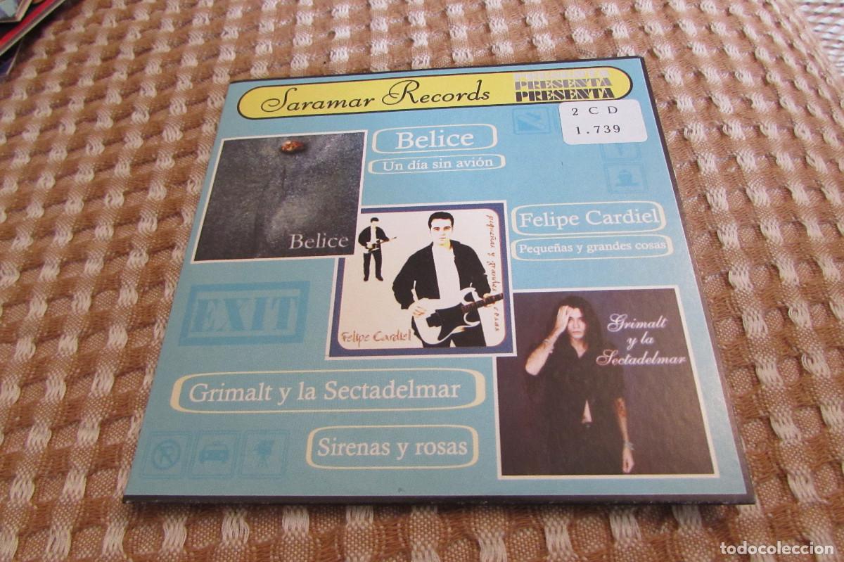 CDs de m&uacute;sica: Saramar Records BELICE..FELIPE CARDIEL..GRIMALT Y LA SECTADELMAR..SIRENAS Y ROSAS.. CD PROMO