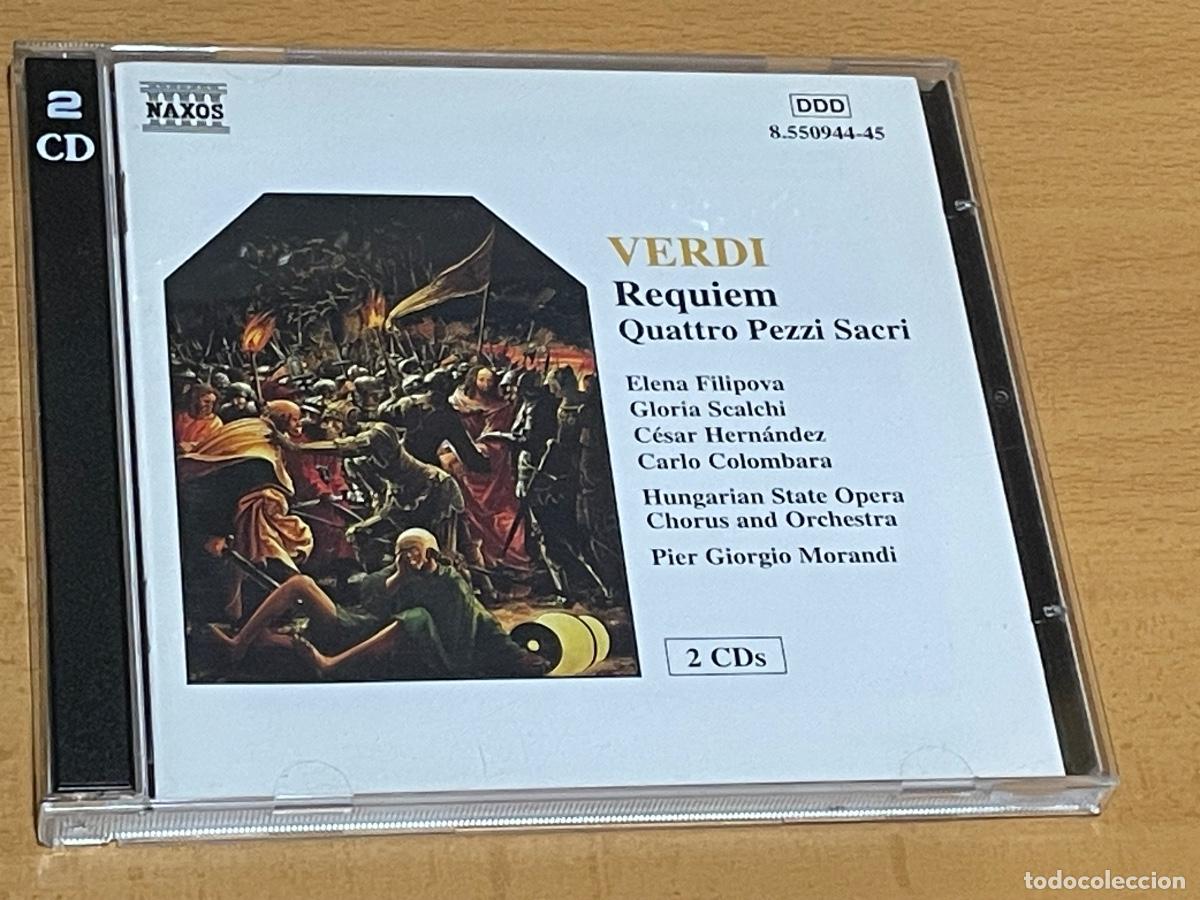 CD de M&uacute;sica: VERDI - REQUIEM. QUATTRO PEZZI SACRI - Pier Giorgio Morandi, Filipova, Scalchi - NAXOS 1997 2CD