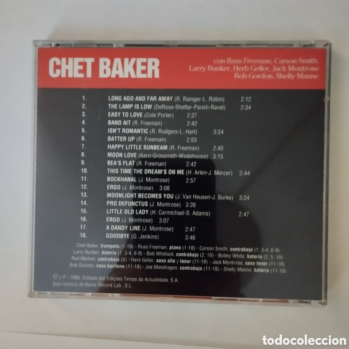 CDs de m&uacute;sica: CD Chet Baker (Trompeta) - Maestro Del Jazz. - Foto 2