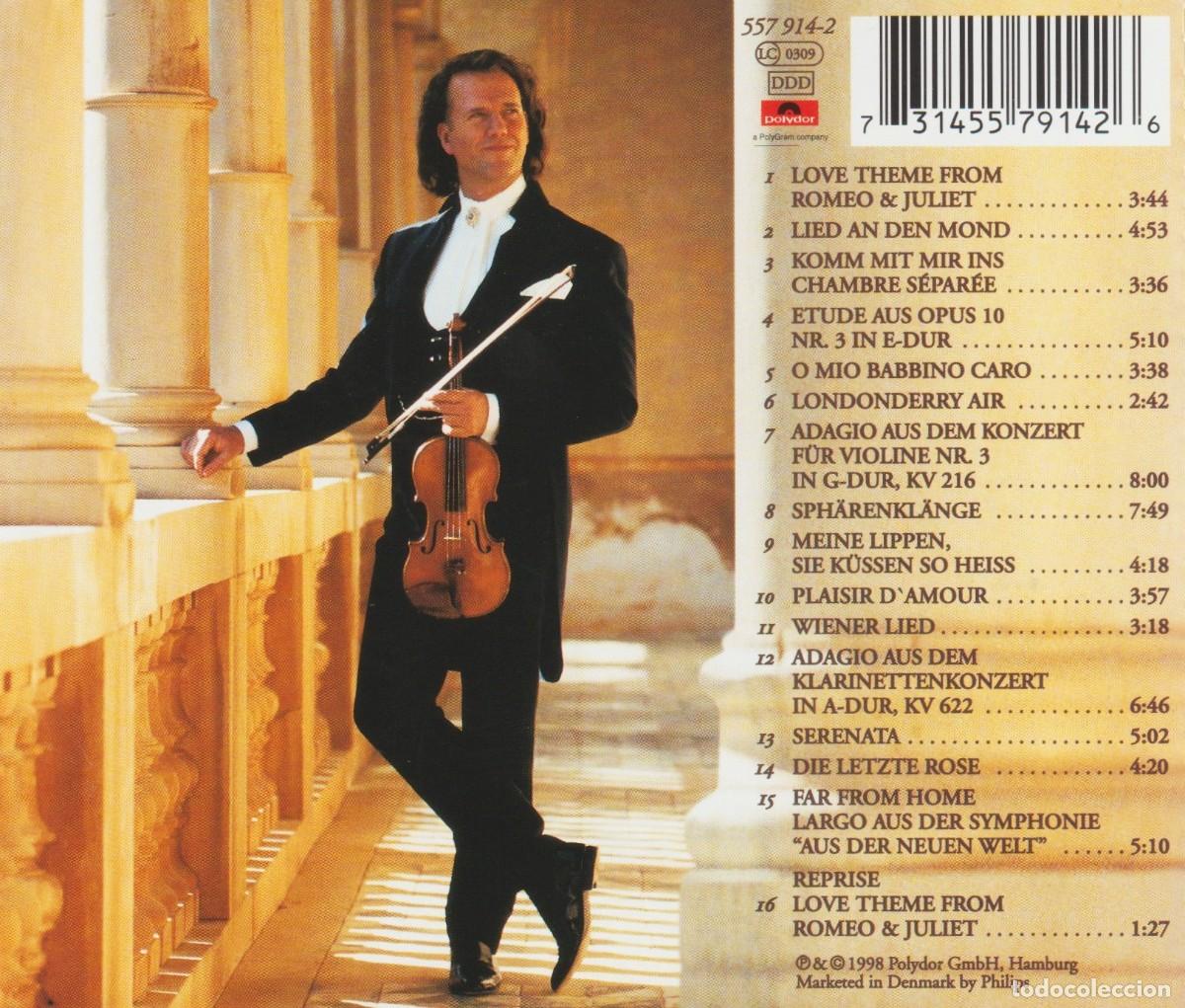 CDs de m&uacute;sica: ANDRE RIEU. ROMANTIC MOMENTS. CD. - Foto 2