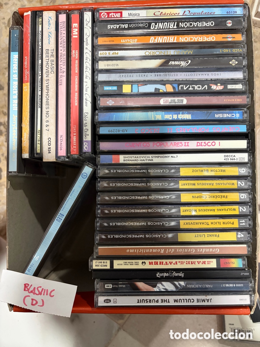 CDs de m&uacute;sica: Blas111C (D) 30 cds m&uacute;sica original celine dion ramazzotti manu tenorio blues Mozart Pablo Albor&aacute;n