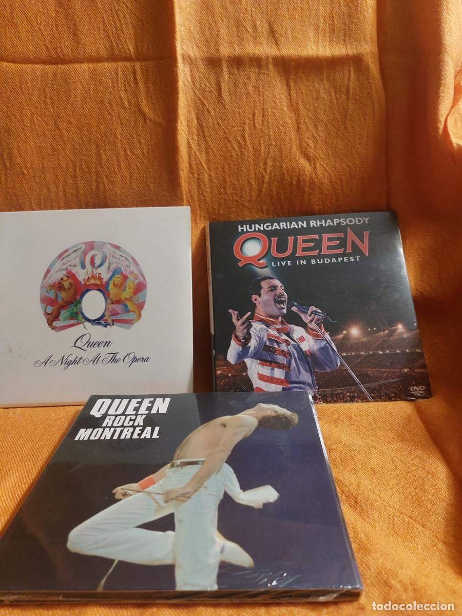 CDs de m&uacute;sica: CD QUEEN ROCK MONTREAL, QUEEN LIVE IN BUDAPEST I QUEEN A NIGHT AT THE OPERA