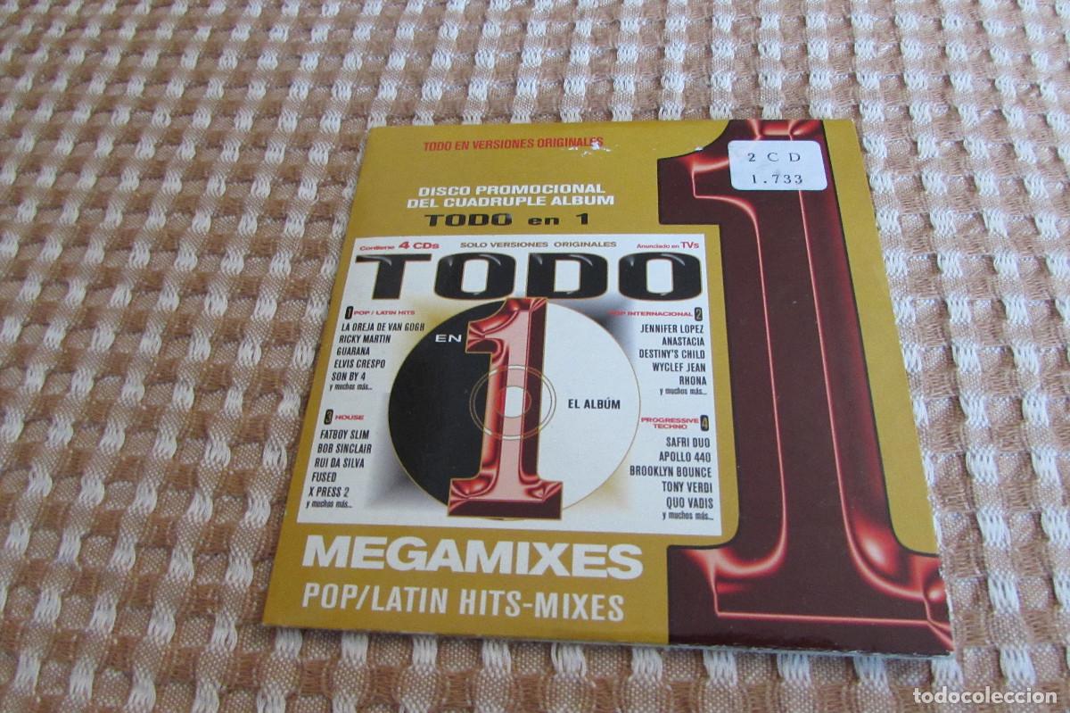 CDs de m&uacute;sica: TODO EN 1 MEGAMIXES POP/LATIN 6 TEMAS..MELODY..BRUJI..EL CHOMBO CD PROMO