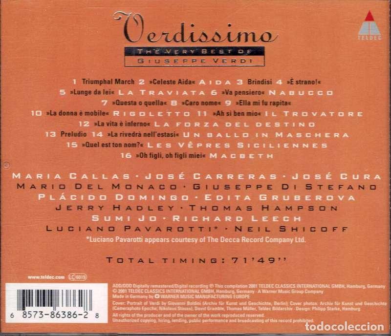 CDs de m&uacute;sica: Giuseppe Verdi - Verdissimo. CD - Foto 2