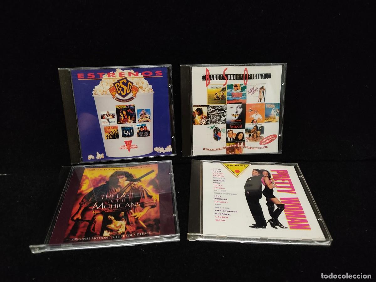 CDs de m&uacute;sica: LOTE DE 4 CDS DE EXITOS DEL CINE - ULTIMO MOHICANO Y PRETTY WOMAN - BSO