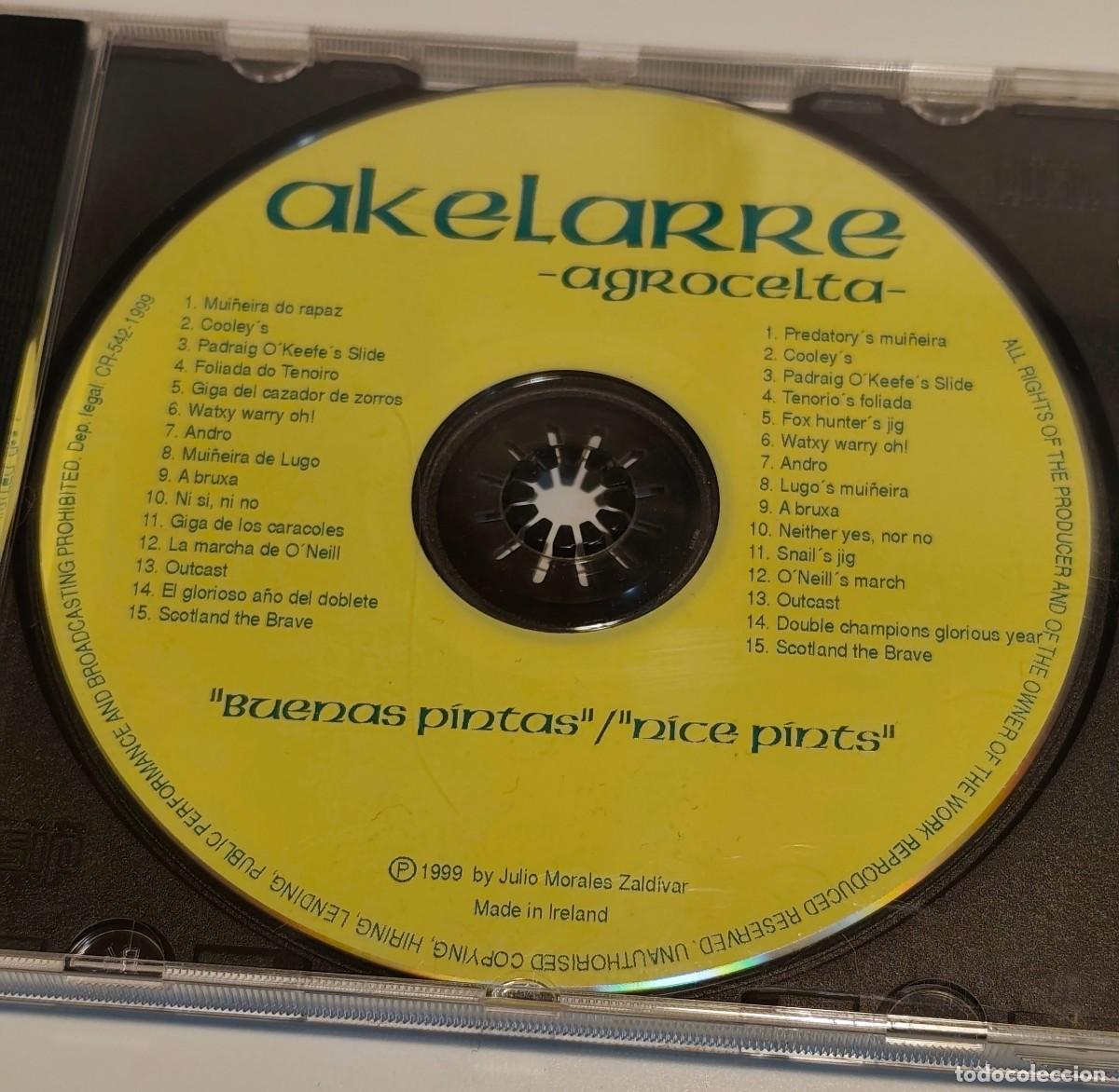 CDs de m&uacute;sica: AKELARRE - AGROCELTA - BUENAS PINTAS - CD DE 1999 - MUY BUEN ESTADO PERO FALTA PORTADA - FOTO AD.