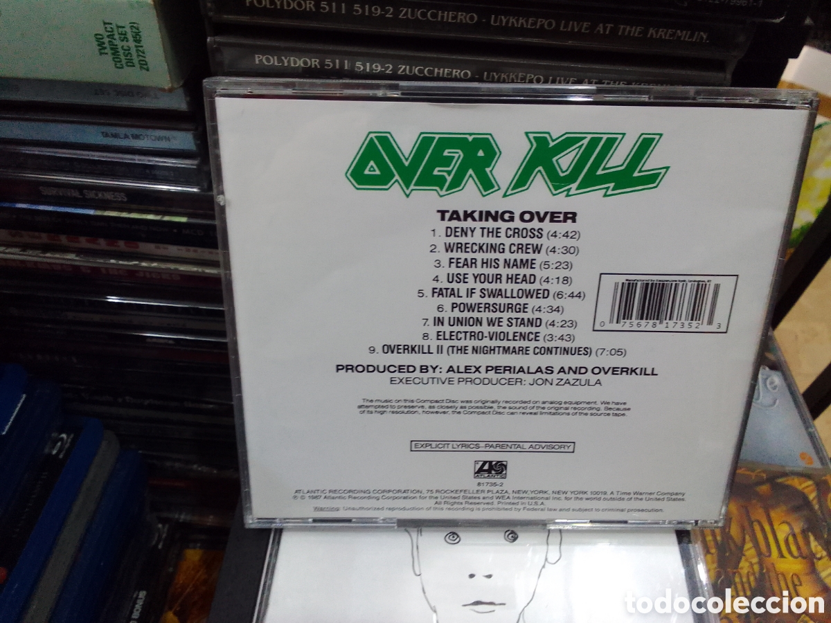 CDs de m&uacute;sica: Over kill, taking over - Foto 2