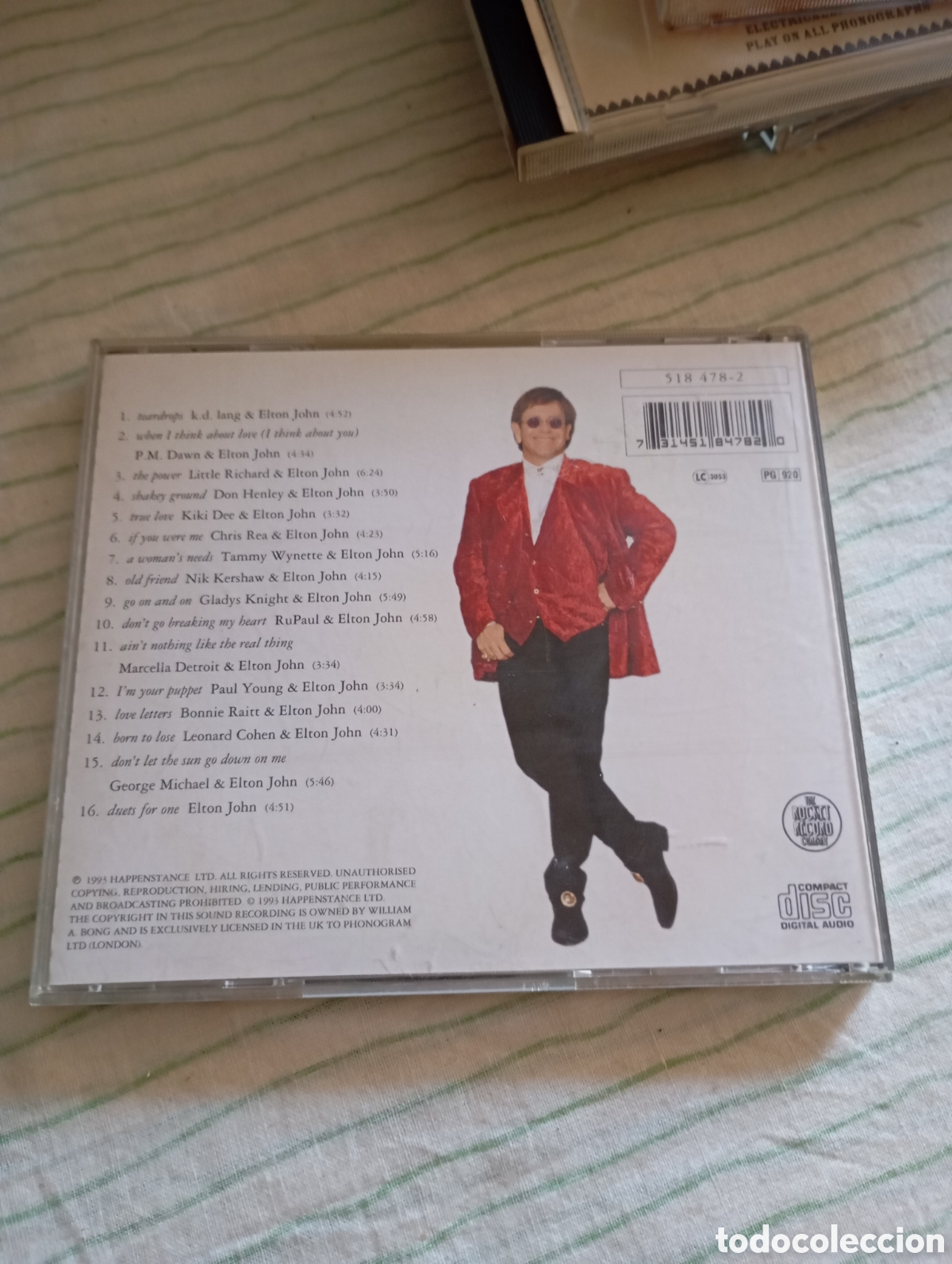 CDs de m&uacute;sica: CD Elton John - Duets - Foto 2