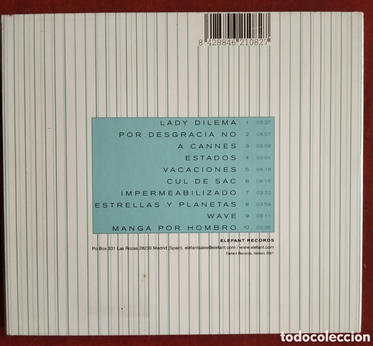 CDs de m&uacute;sica: Carlos Berlanga - IMPERMEABLE - CD - Foto 2