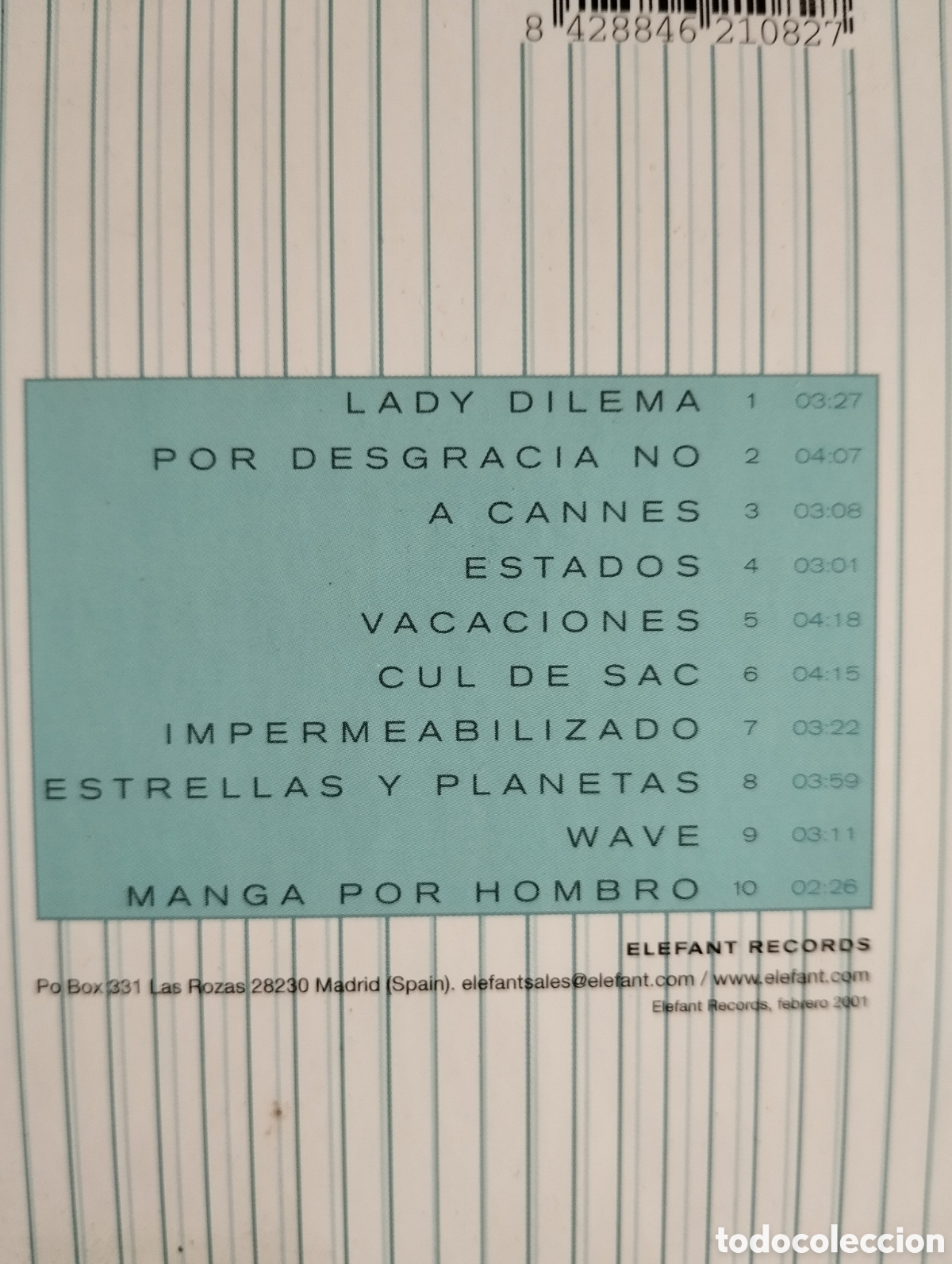 CDs de m&uacute;sica: Carlos Berlanga - IMPERMEABLE - CD - Foto 3