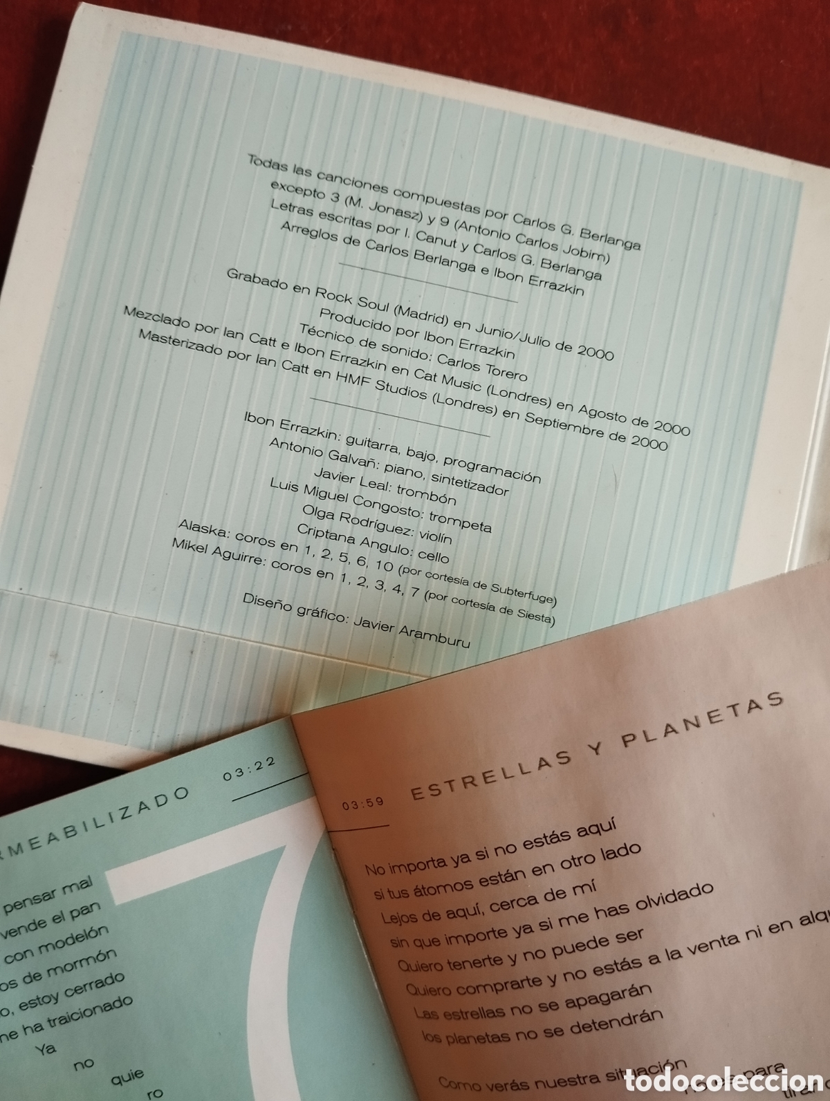 CDs de m&uacute;sica: Carlos Berlanga - IMPERMEABLE - CD - Foto 6