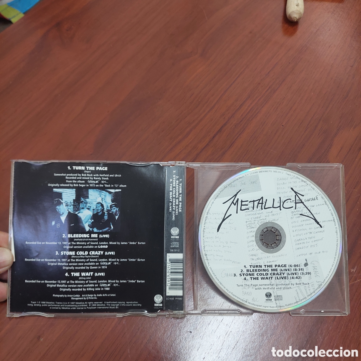 CDs de m&uacute;sica: CD Metallica Turn the Page. - Foto 2