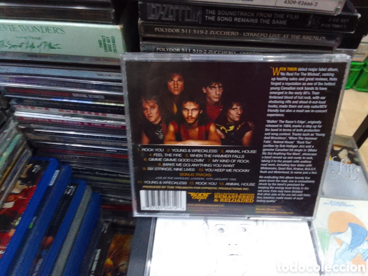 CDs de m&uacute;sica: Helix, walking the razor,s edge - Foto 2