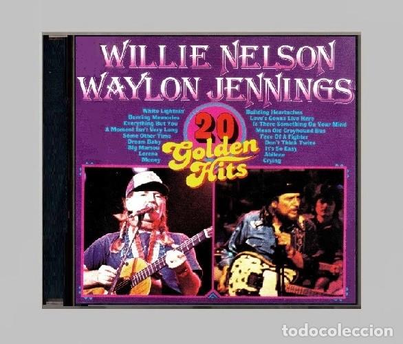 CDs de m&uacute;sica: G800 - WILLIE NELSON & WAYLON JENNINGS. 20 GOLDEN HIT. RECOPILATORIO. CD.